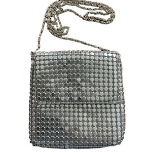 Jessica McClintock Silver Crossbody Bag 5.5x5.5